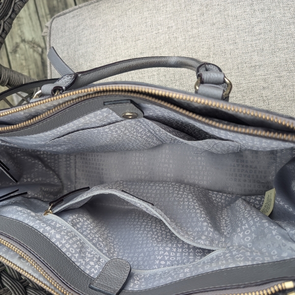Kate Spade Gray Satchel Purse - Picture 4 of 5